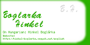 boglarka hinkel business card